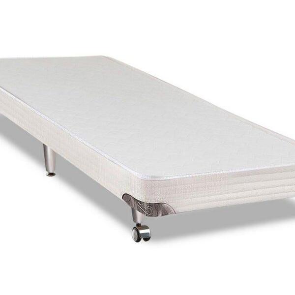 Cama Box Simples Castor Solteiro Gold Star Vitagel 96x203x10cm