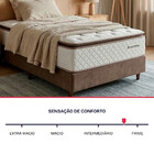 Cama Box Solteirão Colchão Molas Ensacadas com Pillow Top Ext