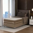 Cama Box Solteirão Dublin 1,08x1,98x0,61 Montreal Marrom