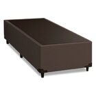 Cama Box Solteiro 0,88m E 38cm De Altura Suede Prince Marrom