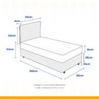 Cama Box Solteiro + Cabeceira Iris E Colchão Solteiro Ortobom