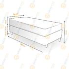 Cama Box Solteiro + Colchão De Espuma D33 - Castor - Sleep Ma