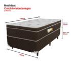 Cama Box Solteiro + Colchão De Espuma D33 Montenegro (88x188x