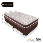 Cama Box Solteiro + Colchão De Molas - Anjos - Classic Superl