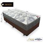 Cama Box Solteiro + Colchão De Molas Ensacadas Ortobom Iso Su