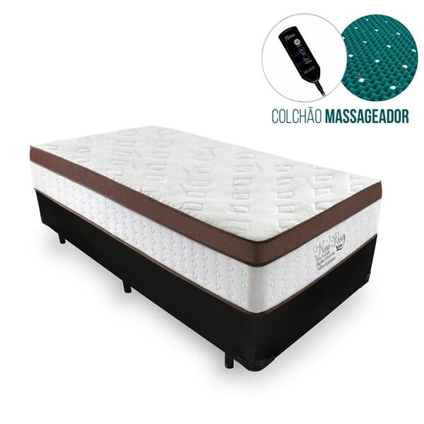 Cama Box Solteiro + Colchão Massageador C/ Infravermelho - An