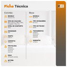 Cama Box Solteiro + Colchão Ortopedico Hanover One Espuma D33