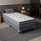 Cama Box Solteiro + Colchão Portobel De Molas Ravena