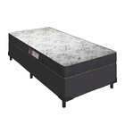 Cama Box Solteiro + Colchão Portobel Egito Ortopédico D28 59x