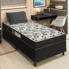 Cama Box Solteiro + Colchão Portobel Veneza D33 54x88x188