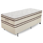 Cama Box Solteiro (box + Colchão) 78x188x71 Prata Prorelax Pi