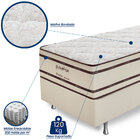 Cama Box Solteiro (box + Colchão) 88x188x67 Prata Prorelax Pi