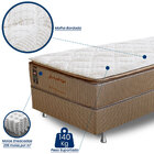 Cama Box Solteiro (box + Colchão) 88x188x71 Brilhante Prorela