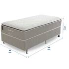 Cama Box Solteiro (box + Colchão) 88x188x73 Prorelax Látex Fi