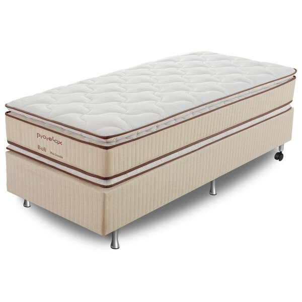 Cama Box Solteiro (box + Colchão) 96x203x65 Bali Prorelax Mol