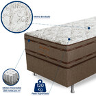 Cama Box Solteiro (box + Colchão) 96x203x67 Prata Prorelax Pi