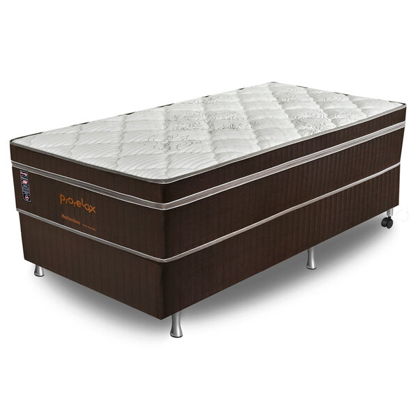 Cama Box Solteiro (box + Colchão) 96x203x73 Prorelax Mediterr