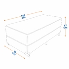 Cama Box Solteiro (box + Colchão) Prorelax Diamante 78x188x67