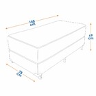 Cama Box Solteiro (Box + Colchão) Prorelax Mediterrâneo 78x18