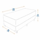 Cama Box Solteiro (box + Colchão) Prorelax Mediterrâneo 88x18