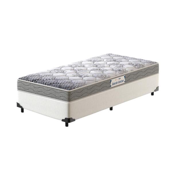 Cama Box Solteiro Branca + Colchão De Espuma D28 - Probel - G
