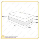 Cama Box Solteiro Branca + Colchão De Espuma D33 - Gazin - Su