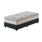 Cama Box Solteiro Cinza + Colchão De Espuma D33 - Probel - Gu