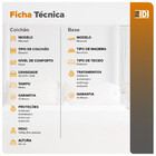 Cama Box Solteiro Cinza + Colchão Ortopédico Espuma D33 Misso