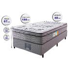 Cama Box Solteiro Colchão  + Box 88x188x67 One Face Espuma D4