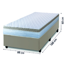 Cama Box Solteiro Colchão Com Molas Ensacadas 88x188x60cm Dun