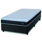 Cama Box Solteiro Colchão Com Molas Ensacadas City Pillow Top
