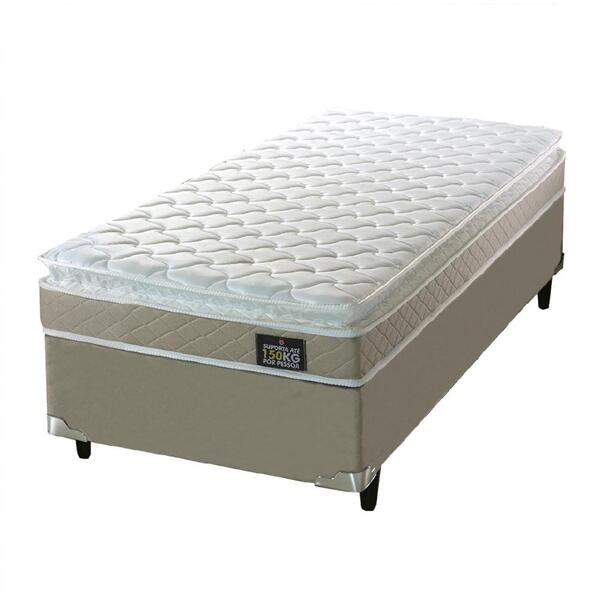Cama Box Solteiro Colchão D45 Com Pillow Top Hellen Strong 88
