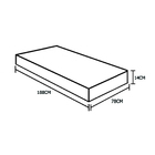 Cama Box Solteiro Colchão Espuma D33 Bordado + Box Sintético