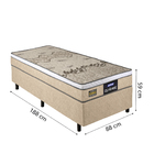 Cama Box Solteiro Colchão Espuma D33 Fort Gazin 88x188x59cm B