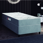 Cama Box Solteiro Colchão Espuma Egito 88x188x57cm Cinza / Br