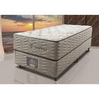 Cama Box Solteiro Colchão Euro + Box 88x188x71 Molas Ensacada