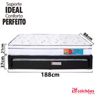 Cama Box Solteiro Colchão Molas Ensacadas Com Pillow Bicama C