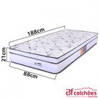 Cama Box Solteiro Colchão Molas Ensacadas Com Pillow E Box Bf