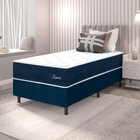 Cama Box Solteiro Colchão Molas Ensacadas Lamore 88x188x70cm