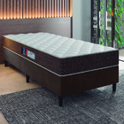 Cama Box Solteiro Colchão Molas Ensacadas Pequim 88x188x58cm