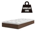 Cama Box Solteiro Colchão Molas Ensacadas Pillow Top Martino