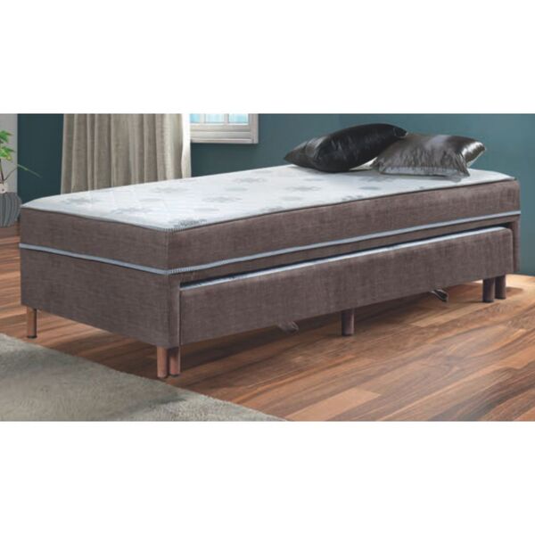 Cama Box Solteiro Com Auxiliar Mobycasa Moveis