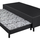 Cama Box Solteiro Com Auxiliar Semi Ortopedica Corino Marrom