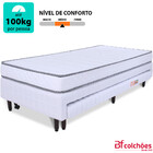 Cama Box Solteiro Com Cama Auxiliar + Colchão De Espuma Selad