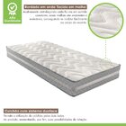 Cama Box Solteiro Com Colchão D33 Quality Duoface 26x88x188cm