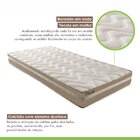 Cama Box Solteiro Com Colchão D33 Unique Plus Duoface 16x88x1
