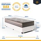 Cama Box Solteiro Com Colchão De Espuma D33 Millenium One Fac