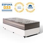 Cama Box Solteiro Com Colchão De Espuma D33 Millenium One Fac