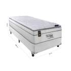 Cama Box Solteiro Com Colchão Ecstasy (88x188) Molas Ensacada