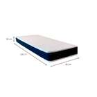 Cama Box Solteiro Com Colchão Guldi Duplo Plus D28 Azul E Nat